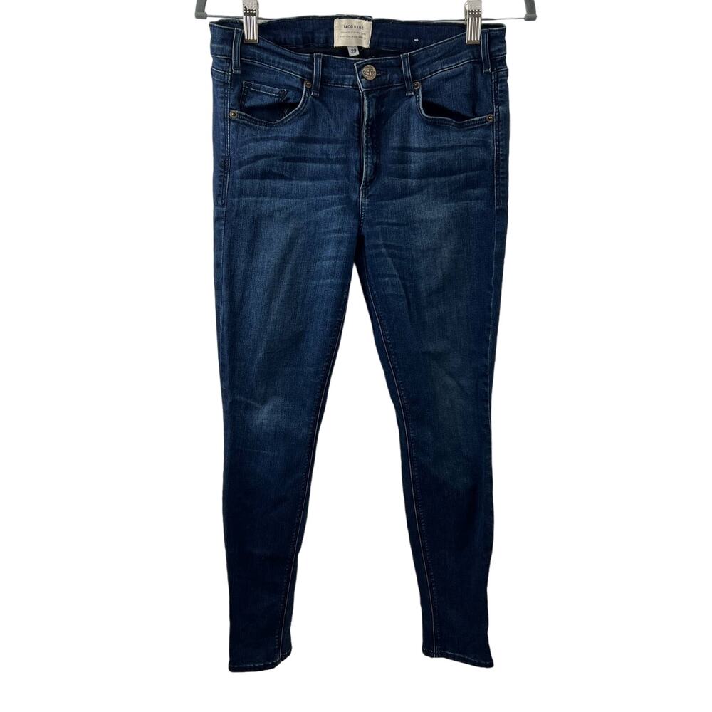 MCGUIRE Blue Dark Wash Mid-Rise Cotton Blend Skinny Classic Denim Jeans Size 29